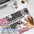 thumbnail image 4 of Long Mouse Pads for Desk,Pioneer Flower Floral Print Pattern Desk Mats on Top Of Desks, Desk Mouse Pad Extra Large with 3mm Non-Slip Base and Stitched Edge for Gaming,Office,Work,Home 31.5"x11.8", 4 of 6