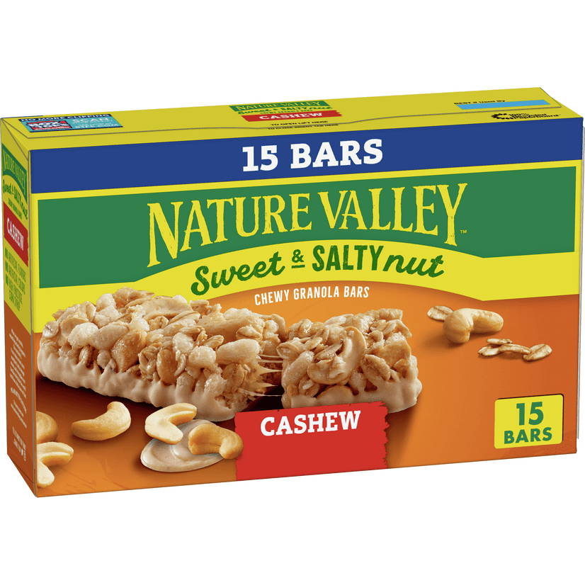 Nature Valley Sweet & Salty Nut, Cashew Granola Bars, Family Pack, 15 ...