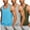 Gray/Army Green/Blue, variant on Coshow 3 Pack Men's Casual Tank Tops Cotton O-neck Lightweight Comfort sleeveless T-Shirts