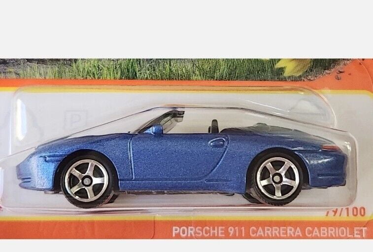 Matchbox Porsche 911 Carrera Cabriolet Blue 79/100 - Walmart.com