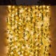 thumbnail image 4 of Luces de cadena al aire libre, luces de hadas Hoja de ratán artificial Luces LED con pilas Boda Navidad Decoración de jardín LED al aire libre, 4 of 5