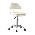 thumbnail image 2 of DOLITY Swivel Stool Modern Salon Stool for Hair Stylist for Beauty Drafting Kitchen White, 2 of 9