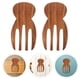 thumbnail image 2 of Juego de pinzas de madera para ensalada (2 unidades): Pinzas, cuchara y tenedor para servir ensalada, ideales para mezclar, revolver y cocinar. Utensilios de cocina de madera., 2 of 7
