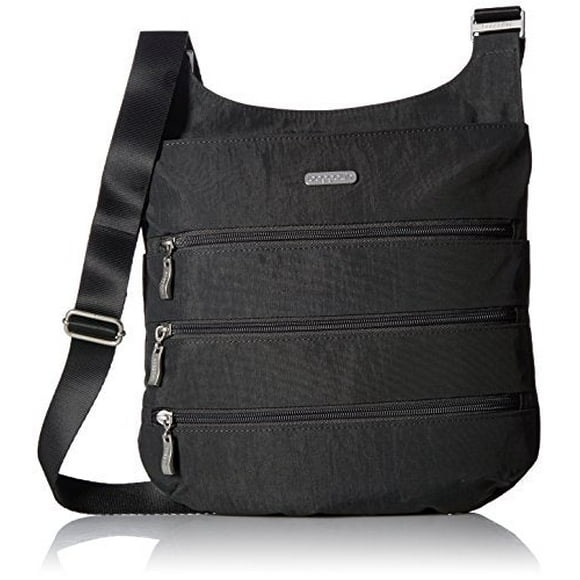 Baggallini Unisex's Luggage Big Zipper Bag, Charcoal, One Size