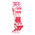 thumbnail image 2 of TCK Krazisox Tie Dye Knee High Socks - Scarlet White, 2 of 2