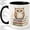 Black, variant on Owl Book Stack Accent Mug, 11oz Ceramic Coffee Cup for Book Lovers