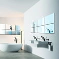 thumbnail image 2 of Fancy 16pcs Self Adhesive Mirror Tiles Wall Mirror Stickers Flexible Non Glass Mirror Sheets for Home Living Room Wall Decor 5.9"*5.9" Silver, 2 of 13