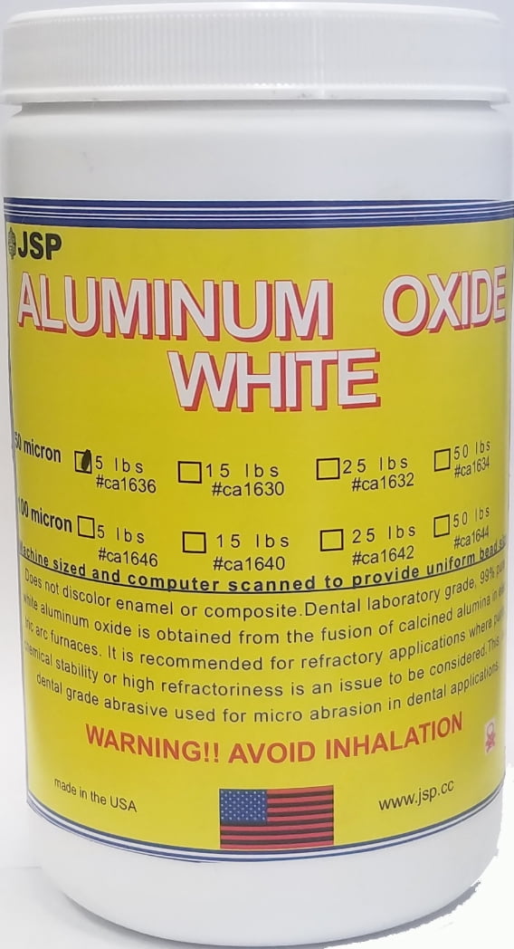 ALUMINUM OXIDE POWDER, WHITE 50 MICRON(240 grit) 5 lbs (ca1636