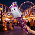 thumbnail image 4 of 50 Pack Halloween Balloon Decorations 23 X 10 Inch Pumpkin Black Cat Inflatable Wands Halloween Party Favors for Students Trick Or Treat Handheld Toys for Home Classroom Party, 4 of 7
