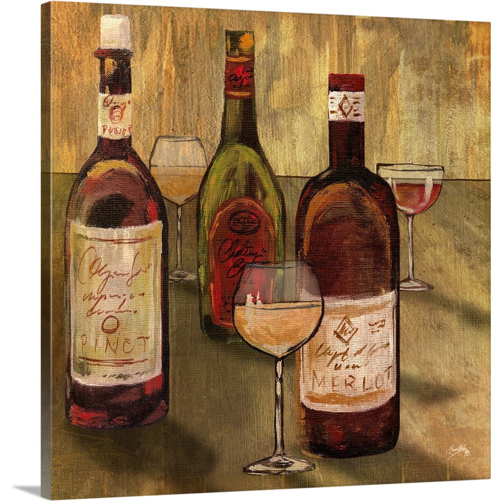 Great BIG Canvas "Bottle of Wine I" Canvas Wall Art