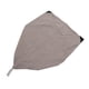 thumbnail image 5 of Bolsa de almacenamiento de animales para el hogar, cubierta de lona triangular, bolsa de frijol rellena, silla sin relleno, color café a rayas, 5 of 5