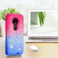 thumbnail image 6 of FIEWESEY For Motorola G7 Phone Case Moto G7 Plus Glitter Case Sparkle Glitter Flowing Liquid Quicksand with Shiny Bling Diamond Women Girls Cute Case For Motorola G7 / Moto G7 Plus - Pink+Blue, 6 of 7