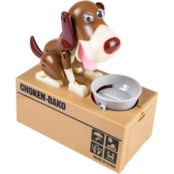 Piggy Bank, My Dog Piggy Bank, Robotic Coin Munching Toy Money Box, Saving Money