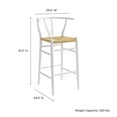thumbnail image 3 of Amish Bar Stool in White, 3 of 10