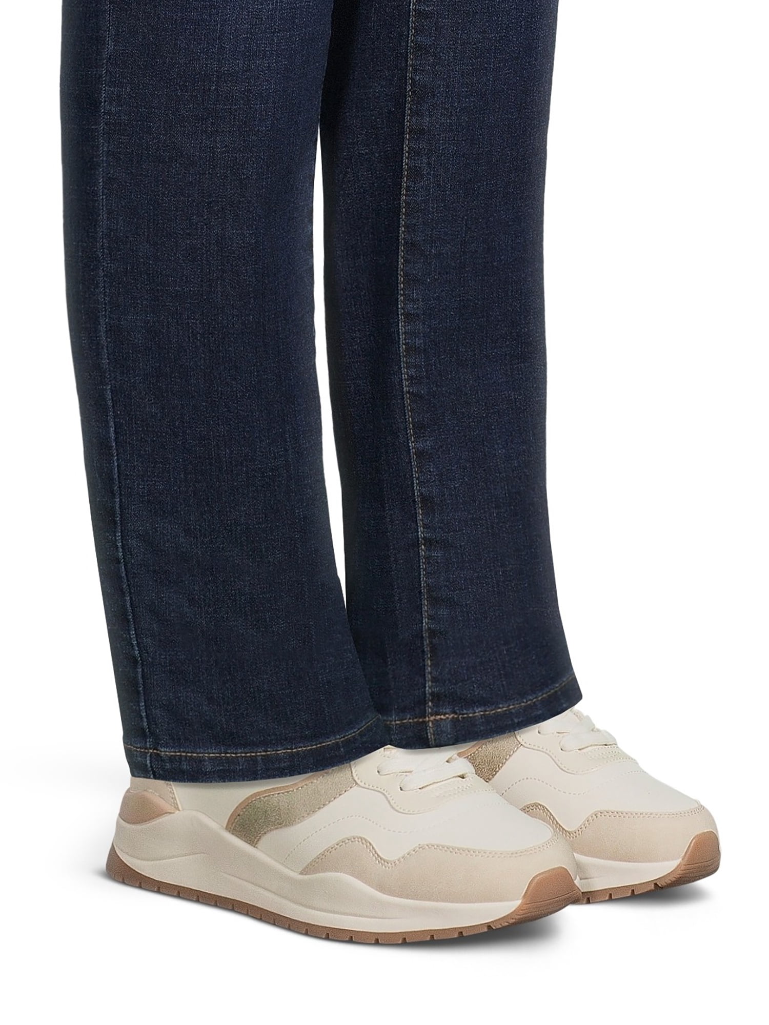 Time and Tru Women's Chunky Jogger Sneakers, Wide Width Available