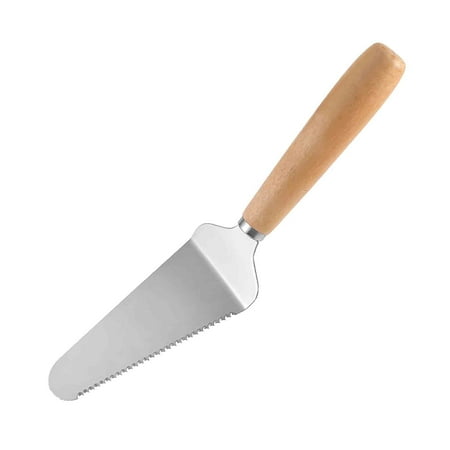 

Hot Deals on Home Gifts CWCWFHZH Stainless Steel Pizza Shovel with Wooden Handle 2-Piece Set Of Pizza Cutter Roller Pizza Shovel Transfer Shovel Triangular Shovel