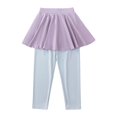 thumbnail image 3 of CPNG Girls Skirted Leggings Stretchy Athletic Workout Dance Tennis Yoga Leggings with Ruffle Skirt Daily Tights for Girls, 3 of 7