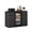53'' + Black+1, variant on ENTU Buffet Sideboard with Fridge Compartment and Charging Station for Bar Black (Fridge Not Included)