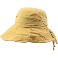 thumbnail image 3 of CoCopeaunts Wide Brim Bucket Hat Ladies Summer Sun Hat for Women Girls Travel Beach Casual Banquet Fisherman Hat Bow Drawstring, 3 of 8