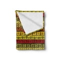 thumbnail image 2 of African Soft Flannel Fleece Throw Blanket, Hand Drawn Pattern Abstract Geometric Striped Illustration, Cozy Plush for Indoor and Outdoor Use, 70" x 90", Multicolor, by Ambesonne, 2 of 6