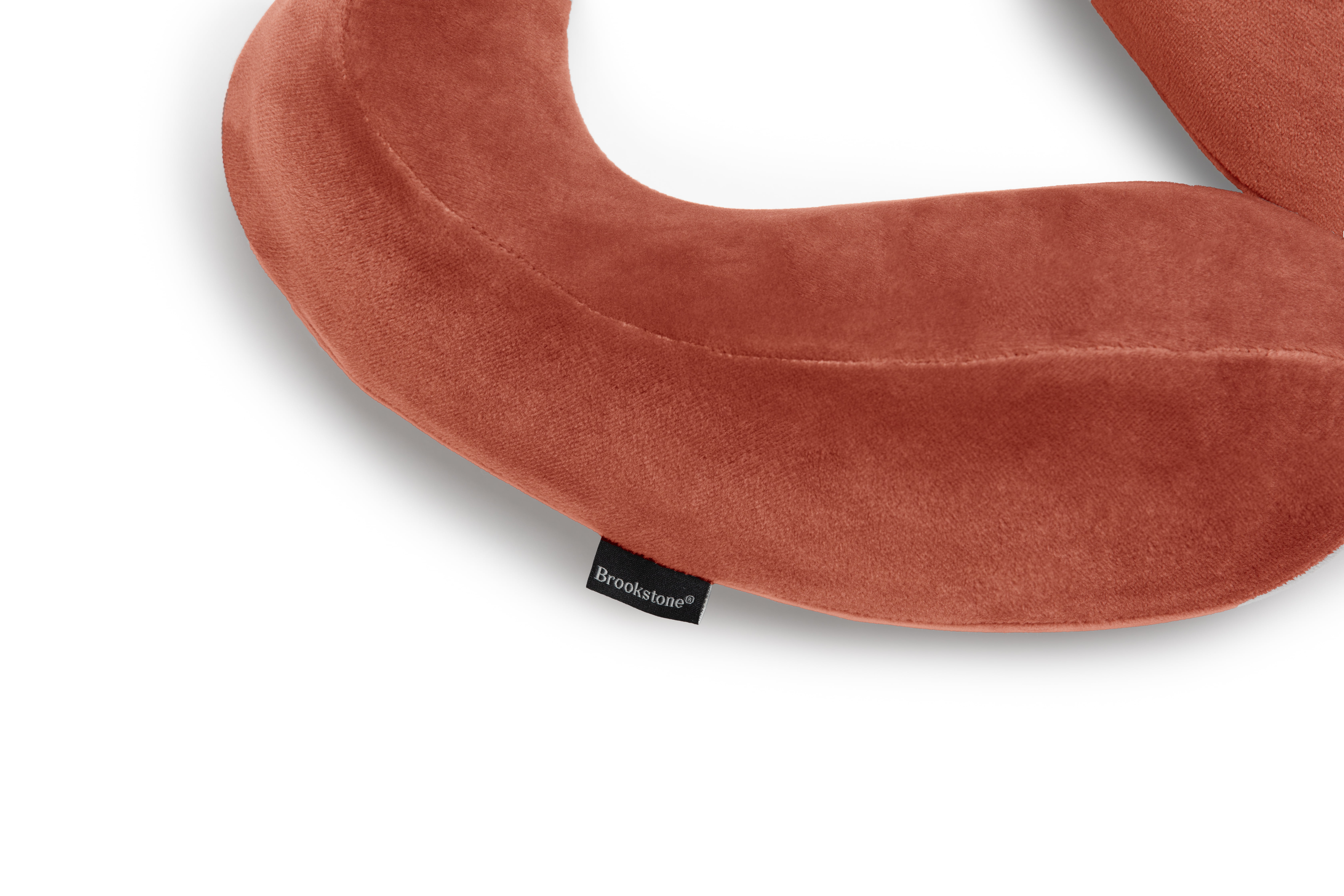 Brookstone Travel Neck Pillow  Contoured Head Memory Foam Neck Support Pillow for Travelling  (图3)