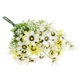 thumbnail image 1 of 2pcs Artificial Cineraria Crisantemo Flor Falsa Ramo Arbusto Blanco, 1 of 9