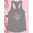 thumbnail image 3 of Mothers Day Pink White Text Racerback Tank Women -Image by Shutterstock, Female x-Small, 3 of 4
