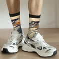 thumbnail image 6 of Hirioo American Bald Eagle A Pattern Adult Middle Tube Socks Breathable Sock Non-Pilling,Contrasting Color Design, 6 of 6