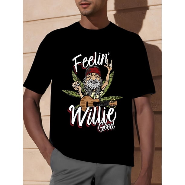 Camiseta "Feelin' Willie", regalo para fans, 340533, divertida camiseta gráfica de manga corta para hombre, colección negra, PR, para adultos, hombres, mujeres, adolescentes, jóvenes.