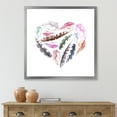 thumbnail image 3 of Designart 'Retro Pink Bird Feathers With Heart' Bohemian & Eclectic Framed Art Print, 3 of 4
