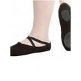 thumbnail image 2 of Women's Girl's Split Sole Stretch Cloth Ballet Slipper /Shoes, 2 of 3