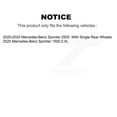 thumbnail image 2 of CMX Front Rear Ceramic Disc Brake Pads and Extra Wear Sensors Kit for Car Mercedes-Benz Sprinter 2500 1500 KCW-101135, 2 of 9