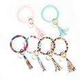 thumbnail image 1 of Keychain Bracelet, Tassel Key Chain Wristlet Ring Circle Bangle, Black, 1 of 7
