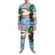 thumbnail image 3 of Fotbe Mallard Duck Swimming In A River Pijama de Hombre con Estampado de Manga Larga, Conjunto de 2 Piezas, Ropa de Dormir Suave y Cómoda con Bolsillos-Medium, 3 of 7