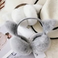 thumbnail image 4 of Eoperou Winter Warm Earmuffs Super Soft Ultra-Thick Friendly to Skin Solid Color Women Earmuffs Ear Cover with Cat Ears, 4 of 8