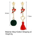 thumbnail image 2 of Bijoux en Liquidation Boucles d'Oreilles Créatives pour Femmes Boucles d'Oreilles de Noël Tendances de Mode Boucles d'Oreilles Rouges C, 2 of 4
