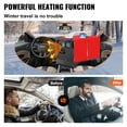 thumbnail image 3 of KFFKFF 8KW Diesel Air Heater Unified 1 Air Outlet Diesel Heater 12V Remote Control Parking Heater Muffler with Blue LCD Switch for RV Trucks Bus and Trailer, 3 of 9