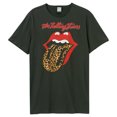thumbnail image 1 of Amplified - Camiseta Leopard Tongue The Rolling Stones para Adultos Unisex (Carbón), 1 of 4