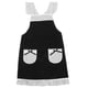 thumbnail image 1 of Delantal retro negro con volantes laterales, delantal de cocina vintage con bolsillos para mujeres y niñas, ideal para camareras y sirvientas, 1 of 7