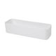 thumbnail image 1 of Contenedor minimalista blanco para artículos diversos, sin tapa, para montaje en pared, sin almacenamiento, apto para baño, cocina, salón, artículos domésticos, 1 of 4