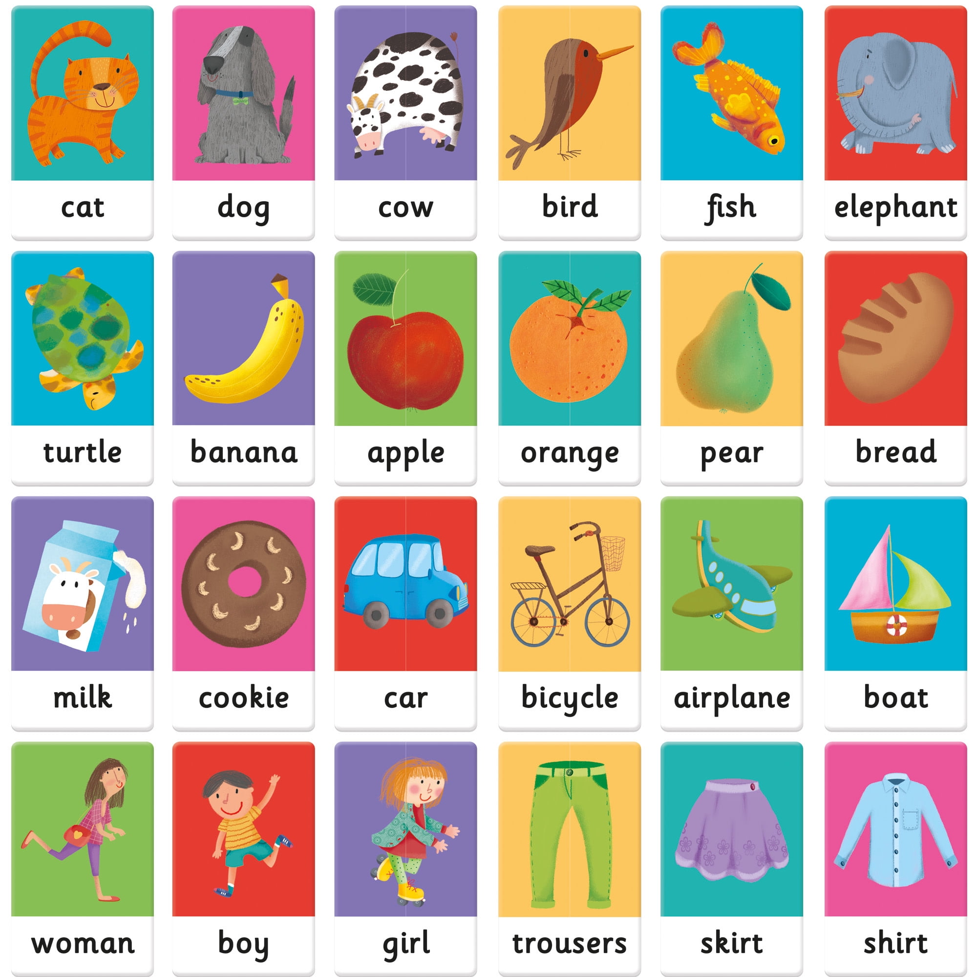 Headu: Maxi Flashcards - Baby English First Words - Listen-Pronounce Language Development, Recognition Game, Sound App Play, Montessori, Toddlers 2-4