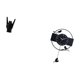 thumbnail image 5 of Estatua de gesto de mano de roca, reloj de pared de pájaro, señal de mano, artesanías, adorno de arte minimalista, escultura de mano creativa, reloj d, 5 of 8