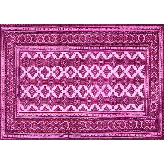 Ahgly Company Indoor Rectangle Persian Pink Traditional Area Rugs, 5' x 7'