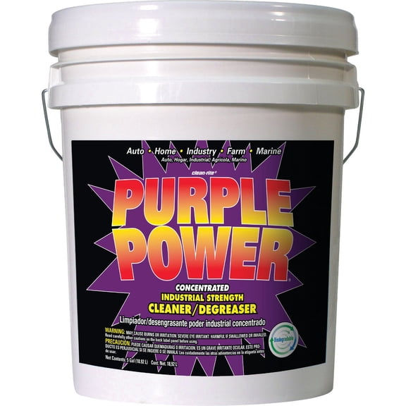 Purple Power Industrial Strength Cleaner Degreaser - All Purpose, Commercial Use - 5 Gal
