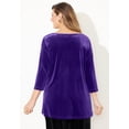 thumbnail image 2 of Catherines Women's Plus Size Anywear Velvet V-Neck Tunic, 2 of 5