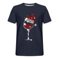 thumbnail image 3 of Blouses for Men Plus Size under $5 Short Sleeve Round-Neck Print Sports Fitness Casual Shirts Blue XXXXL, 3 of 3