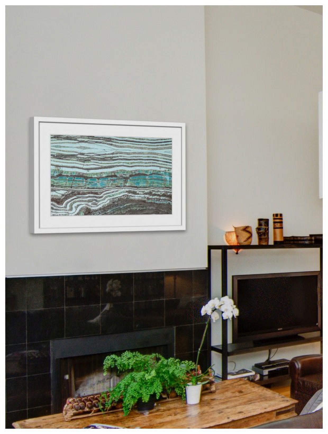 "Millenium Layers" Framed Painting Print