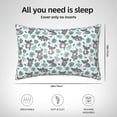 thumbnail image 6 of Easygdp Bears and Tropical Leaves Pillowcase 20×30 inches, Throw Pillowcase with Invisible Zipper for Bedroom, Sofa, Office, 6 of 8