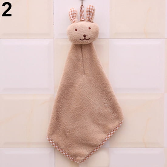 Soft Absorbent Towels Kitchen Bathroom Hanging Wipe Hand Towels Baby