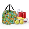 thumbnail image 4 of Yiaed Pineapple Print Insulated Lunch Bag Reusable Cute Tote Lunch Box, Leakproof Cooler Lunch Bags for Work Office Travel School Picnic, 4 of 5